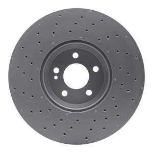 Mercedes-Benz C300 Brake Rotor (1) - Front - R1 Concepts - GeoSPEC Coated Rotor - Drilled - `15-`23
